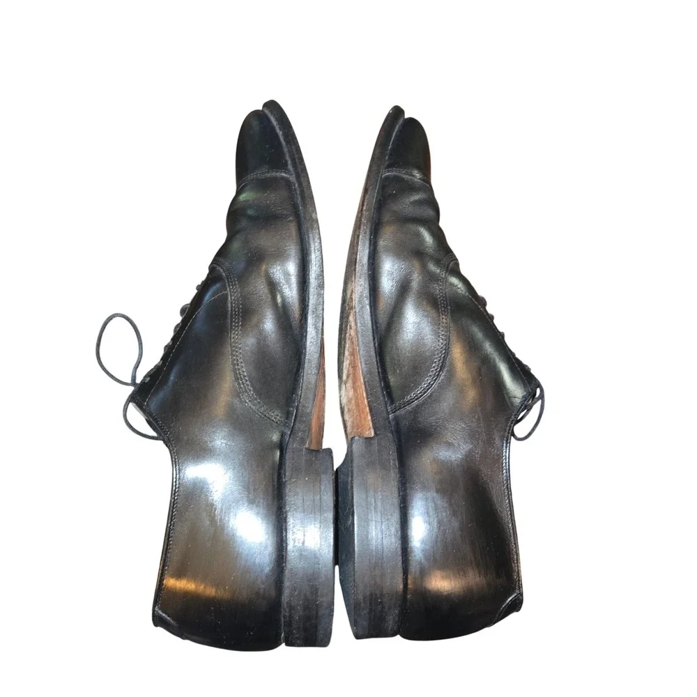 Allen Edmonds Park Avenue Oxford Mens 10.5 B NARROW Black Leather Cap Toe 5615
